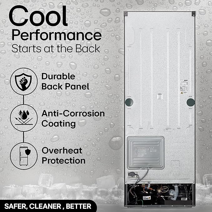 LG 322 L 3 Star Frost-Free Smart Inverter Double Door Refrigerator (GL-S342SDSX, Dazzle Steel, Convertible with Express Freeze)
