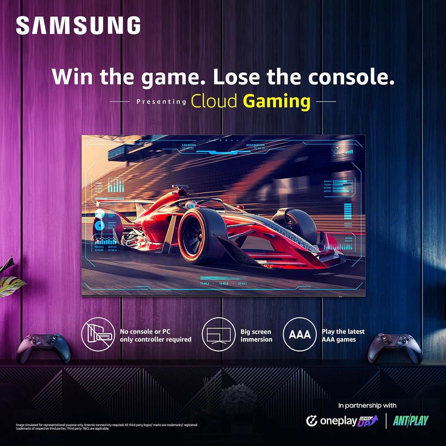 Samsung 108 cm (43 inches) 4K Ultra HD Smart LED TV UA43DUE70BKLXL (Black)
