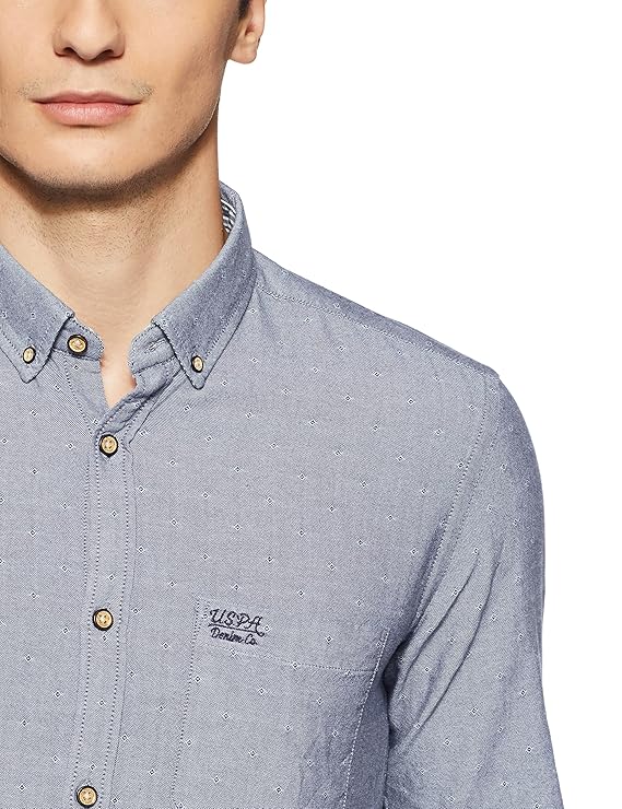 U.S. Polo Assn. Denim Mens Slim Fit Printed Shirt