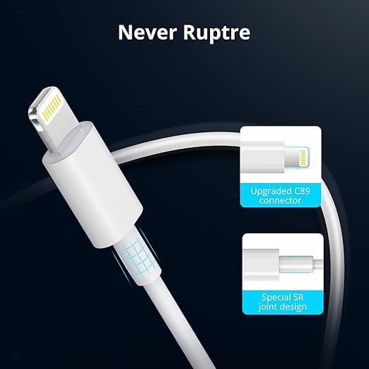 USB C to Lightning-Cable 20W Original [Apple-MFi Certified] Fast Charger Cable Power Charging Cord Compatible with iPhone 14/13/12/12 PRO Max/12/11/11PRO/XS/Max/XR/X/8/iPad (HB-AL6A013)