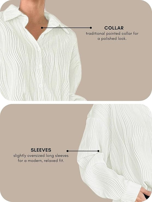 Leriya Fashion Oversized Shirt for Women | Shirt for Women Stylish Western | Long Shirt for Women