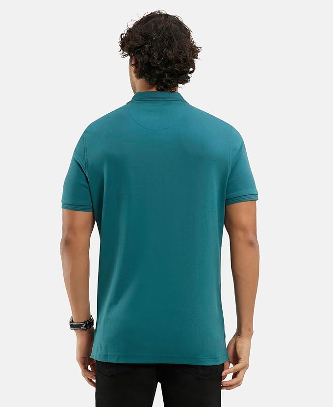 Jockey 3912 Men's Super Combed Cotton Rich Solid Half Sleeve Polo T-Shirt