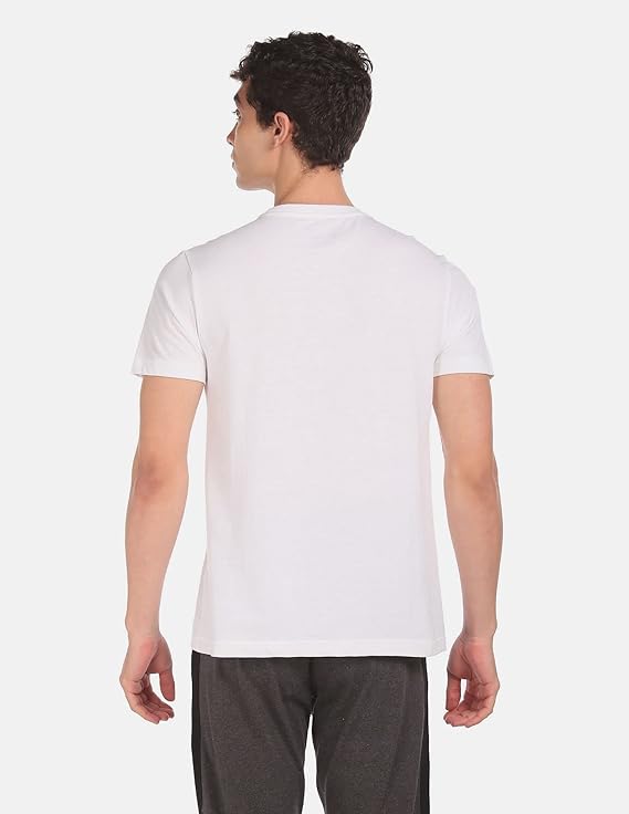 U.S. POLO ASSN. Men Comfort Fit Brand Print I683 Regular Fit T-Shirt - Pack of 1