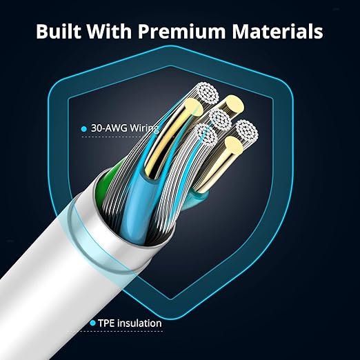 USB C to Lightning-Cable 20W Original [Apple-MFi Certified] Fast Charger Cable Power Charging Cord Compatible with iPhone 14/13/12/12 PRO Max/12/11/11PRO/XS/Max/XR/X/8/iPad (HB-AL6A013)