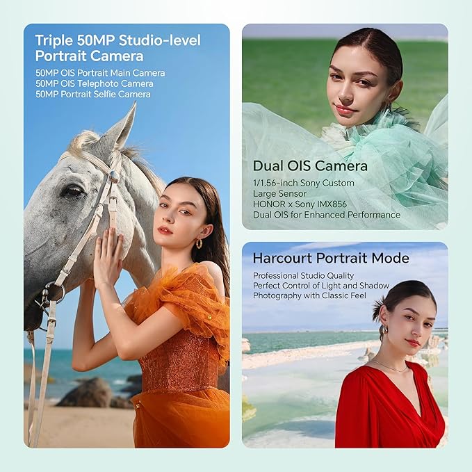 HONOR 200 5G (Black, 8GB + 256GB) | 6.7-inch AMOLED Quad-Curved Display | Dual OIS 50MP + 50MP + 12MP Camera | 50MP Selfie Camera | AI-Powered MagicOS 8.0 | Without Charger
